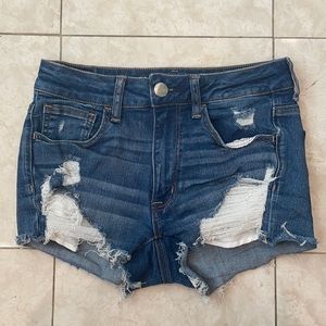 American Eagle Distressed Jean Shorts